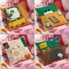 Gomatsu Cushion Cover Anti-dustmite Pillowcase Invisible Zipper Silky Short Plush Sofa Cushion Cover