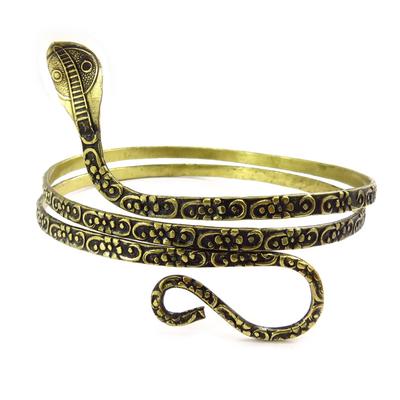 [K1517] - Golden 'Cobra' Designer Arm Bracelet