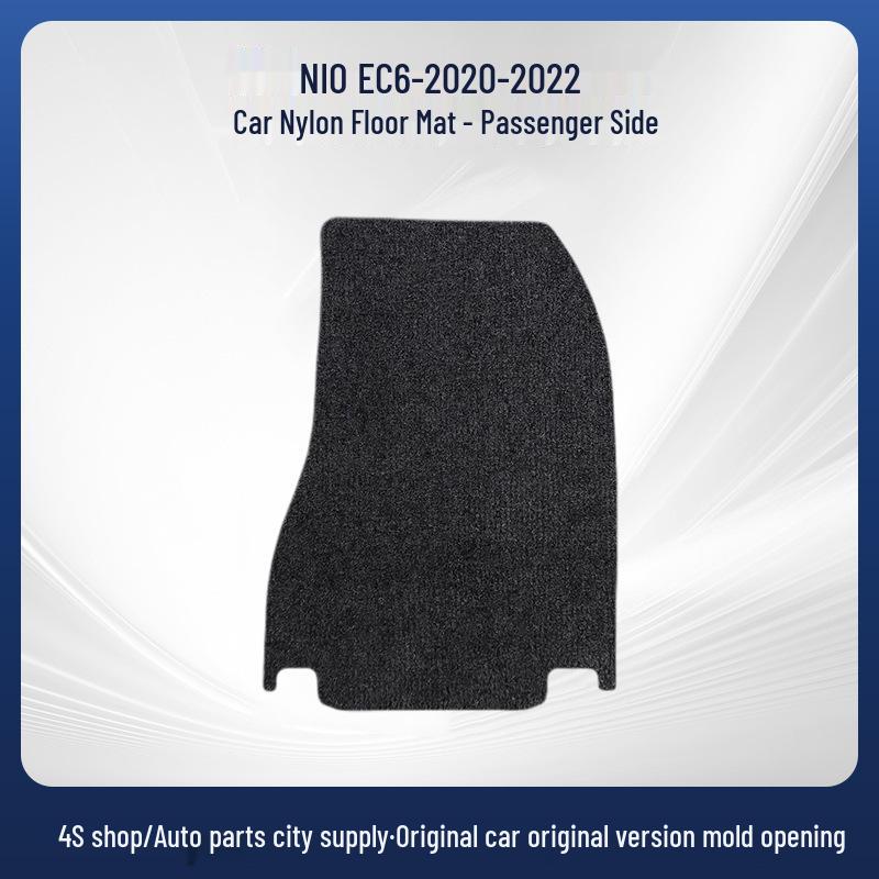 Compatible Nio EC6 Nylon Car Floor Mats (2023-2025), Removable, Full Coverage, Black, Dirt-Resistant.