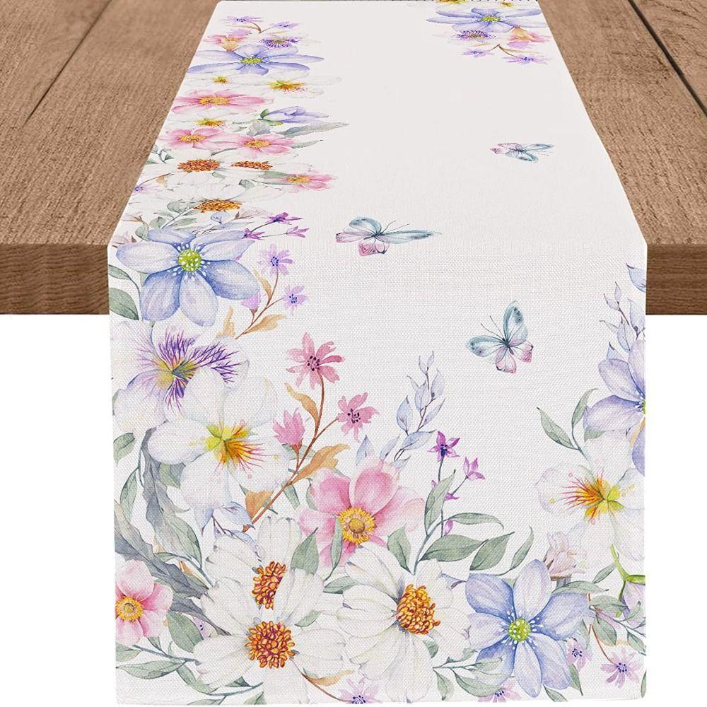 

Linen Flower Table Flag Table Decor Decorative Tablecloth Tea Table Decorative Cloth Tea Table style 1