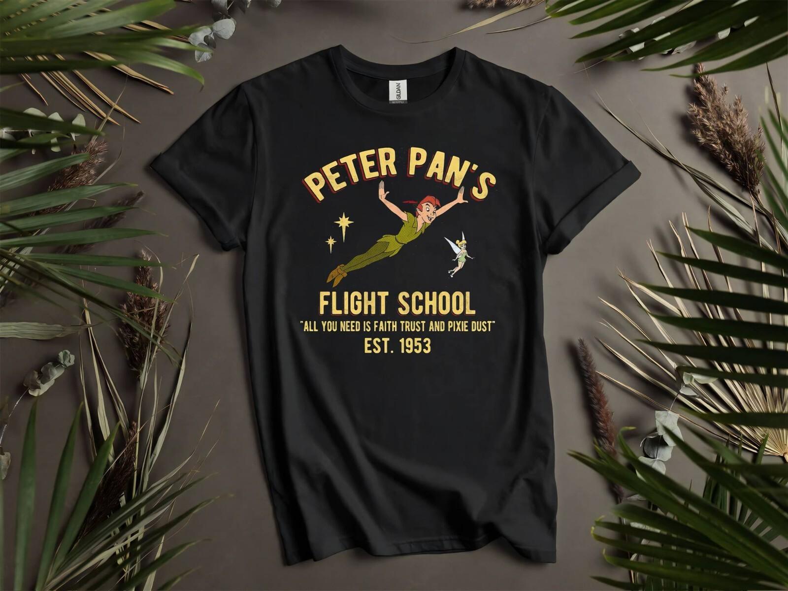 Disney Peter Pan s Flight School T-shirt T shirt Men Women Unisex Tshirt K266 XXXL