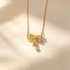 Elegant Cat Pendant Necklace: Fresh Design with Micro-Set Zircons for Women - Light Luxury & High-End Feel; Perfect Clavicle Chain Accessory.