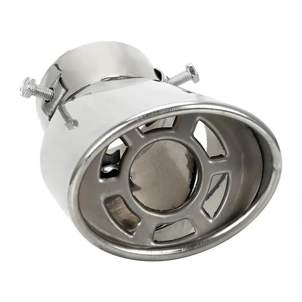 Universalt Bil Bakre Rundt Eksosrør Hale Lyddemper Tips Krom Rustfritt Stål Bil Lyddemper Tips Erstatning Biltilbehør