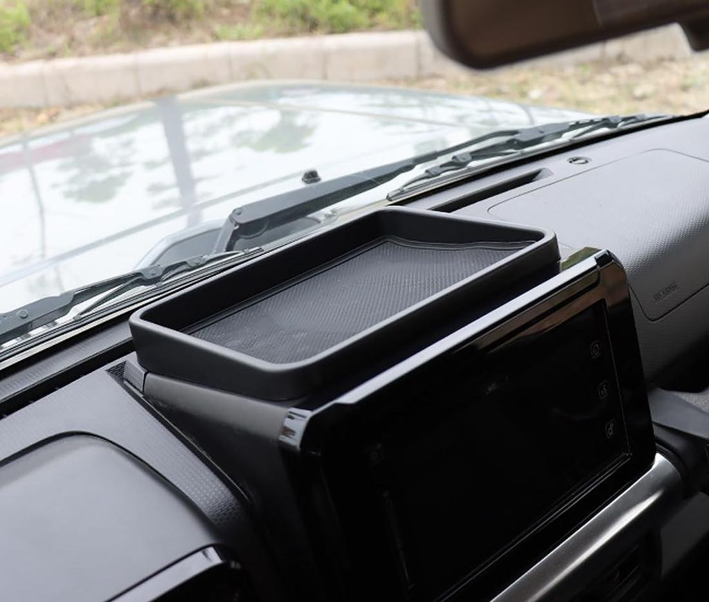 YOCTM Dashboard Tray for Suzuki Jimny Sierra and Nomad JC74 and Custom Interior Storage with Rubber Mat JB64, JB74, (2-Door 5-Door) (2019-2025) -