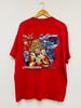 Vintage Y2K Japanese Animation Series Cartoons T-Shirt / Superhero / Cartoons / Streetwear / Red / XL
