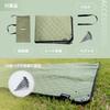 JIMENCE Thick Waterproof Picnic Sheet with Storage Bag for 1-3 People, 200 X 150 Cm, Camping Mat (Green)