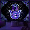Fluorescent Tapestry Bohemian Indoor Decoration Requires Uv Light To Glow Yoga Meditation Wall Hanging Tapestry