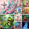 5D DIY Full Round Drill Diamond Painting Animal Kit Home Decor Art Craft 40x40cm