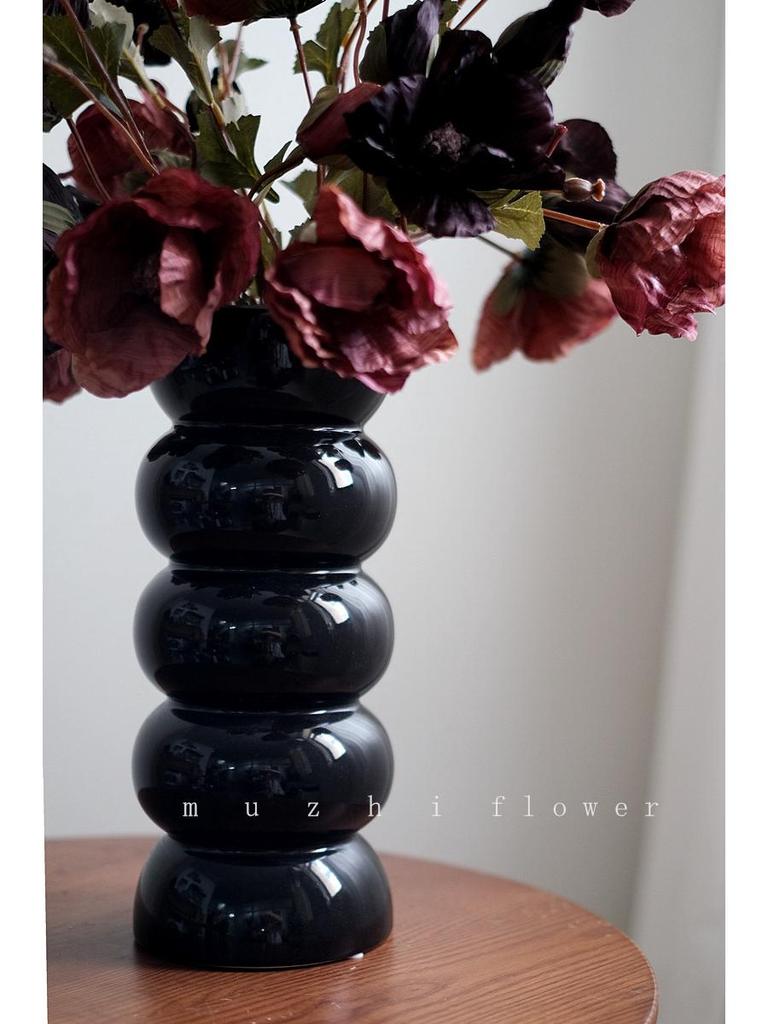 Vallmo Konstblommor - Lyxig Blomsterbukett för Vardagsrumsinredning