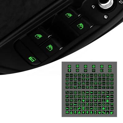 1pcs Luminous Car Stickers Trument Panel Button Sticker PVC Truck Decoration Rocker Switch Label Circuit Decal For Boat Truck