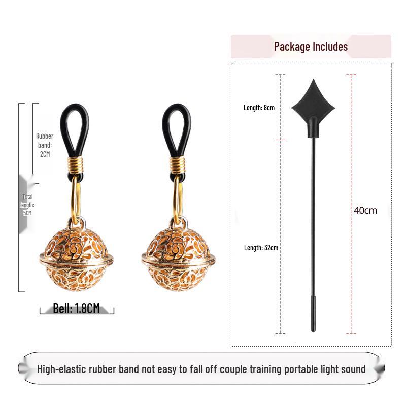 Bell Nipple Clamps: Wearable SM Training Toys for Outdoor Erotic Stimulation and Punishment