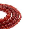7A Grade Red Agate Round Beads for DIY Jewelry and Accessories – Semi-finished Material