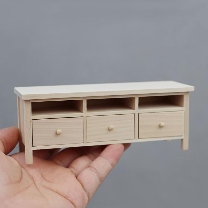 1/12 Scale Miniature Wooden Drawers Model Ornament - DIY Miniature Photography Props- Seasonal Decor - Perfect Gift