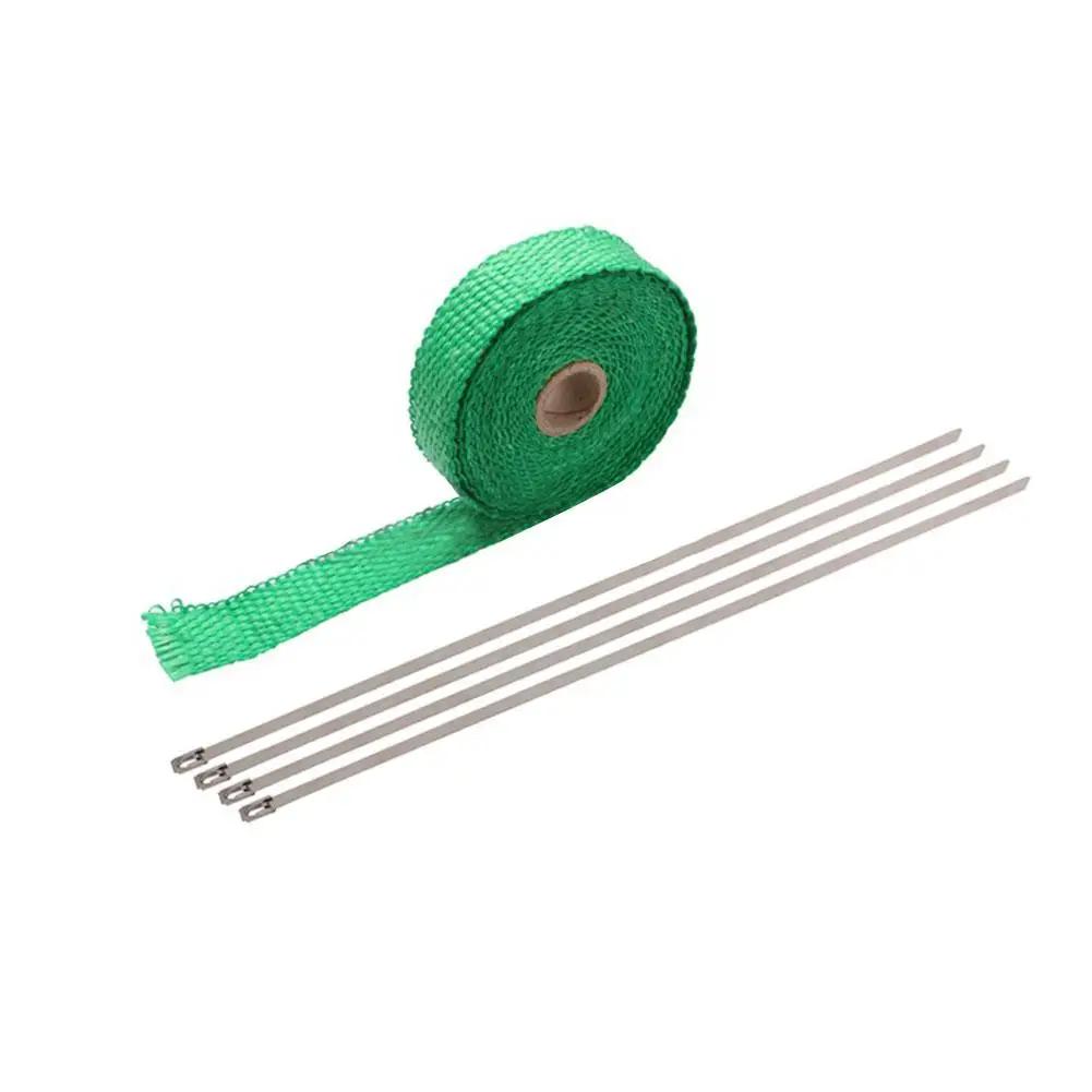 Motorcycle Exhaust Pipe Insulation Belt Fiberglass Pipe Glass Motorcycle Tape Header Heat Fiber Exhaust Thermal D8v3