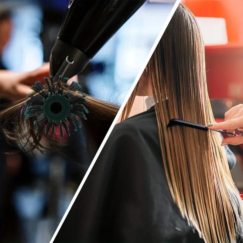 4 Stück/Set Friseurkamm Bürsten Set Paddelkamm mit Luftkissen Ovaler Luftkissenkamm Gerippter Kamm Runder Lockenkamm