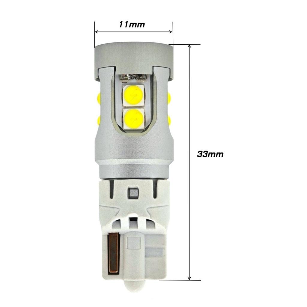 2 szt W5W żarówka LED W10W, T10 10-50V CANBUS 700lm biała mocna Off-Road