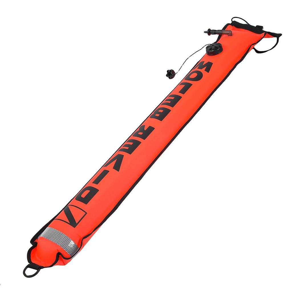 4FT High Visibility Inflatable Scuba Diving SMB Surface Signal Marker Buoy Accessory