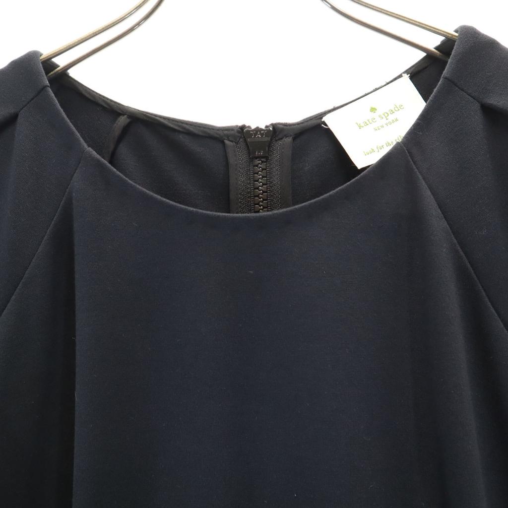 Kate Spade French Sleeve Long Dress 10 Black Women Used