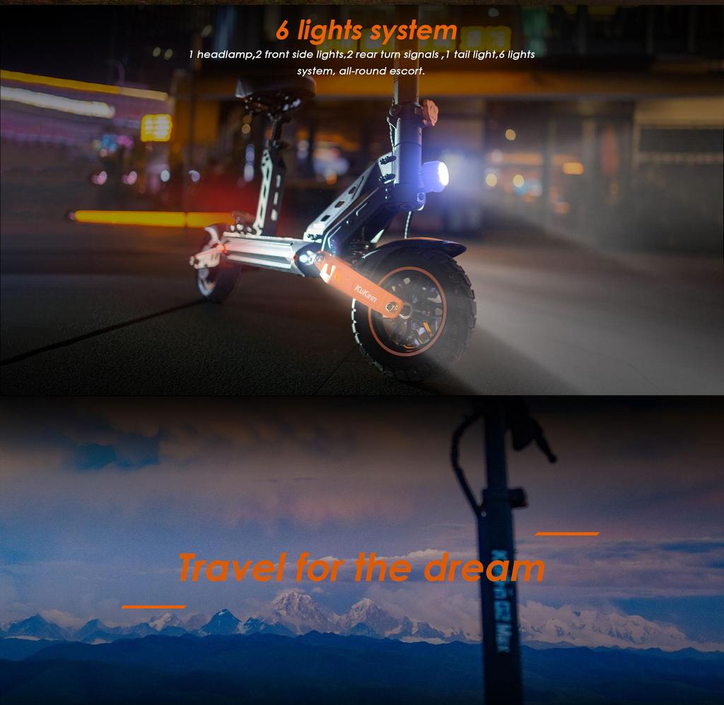 Patinete Eléctrico Plegable Kukirin G2 Max Motor 1200W Patinete Eléctrico Para Adulto Velocidad Máxima 55KM/h 48V 20.8AH Autonomía 70Km Carga 120kg