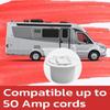 Cable Hatches Round Designs Cable Hatches with Lid Easy Installation Electric Cord Cover for Boat Trailer Campers Truck