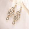 Alloy Diamond Shape Drop Water Drop Earrings For Women Spring Fashion Jewelry