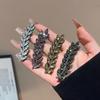 4Pcs Flash Diamond Wheat Ear Hairpin Side Bangs Clip Female Back Head Broken Hair Clip