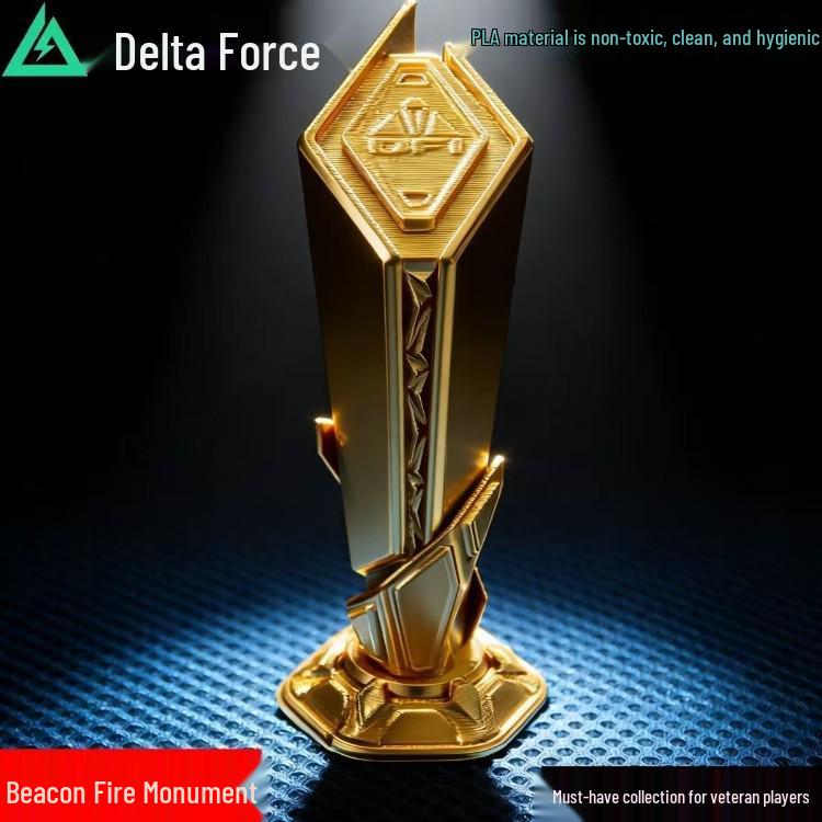 

Delta Creative Fire Memorial Trophy - Big Red Xuanwu Model Desktop Ornament 1:1 Replica (10cm) Monochrome