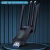 2.4G/5Ghz 1200Mbps WiFi Dongle USB Interface Wireless Network Card  Home Use
