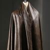 Vintage Distressed PU Leather Fabric Thicken Wrinkled Textured for Diy Sewing Bag Clothing DIY Fashion Designer Material Cloth