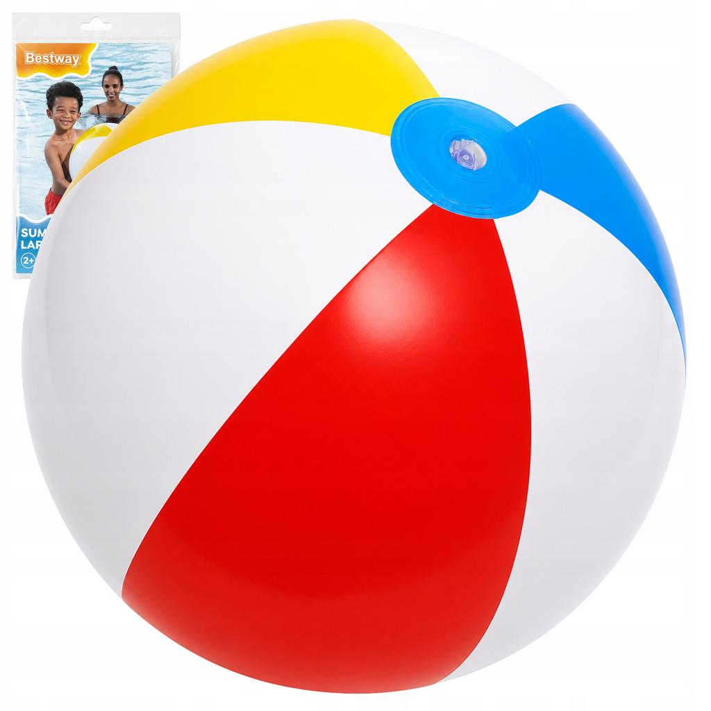 [PACZA] Nadmuchiwana Piłka Plażowa 61cm Paski Retro Bestway 31022 K217