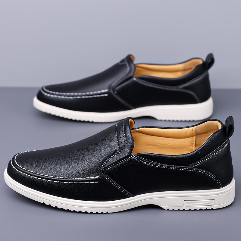 Men's High Quality Genuine Leather Loafers Handmade Men Shoes Moccasins Walking Men Flats Casual Male Work Shoes Homme Zapatos