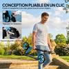 Folding Scooter for Adults 14+, Adjustable Handlebars, Aluminum, 91.5 x 36.5 x 104 cm, Blue