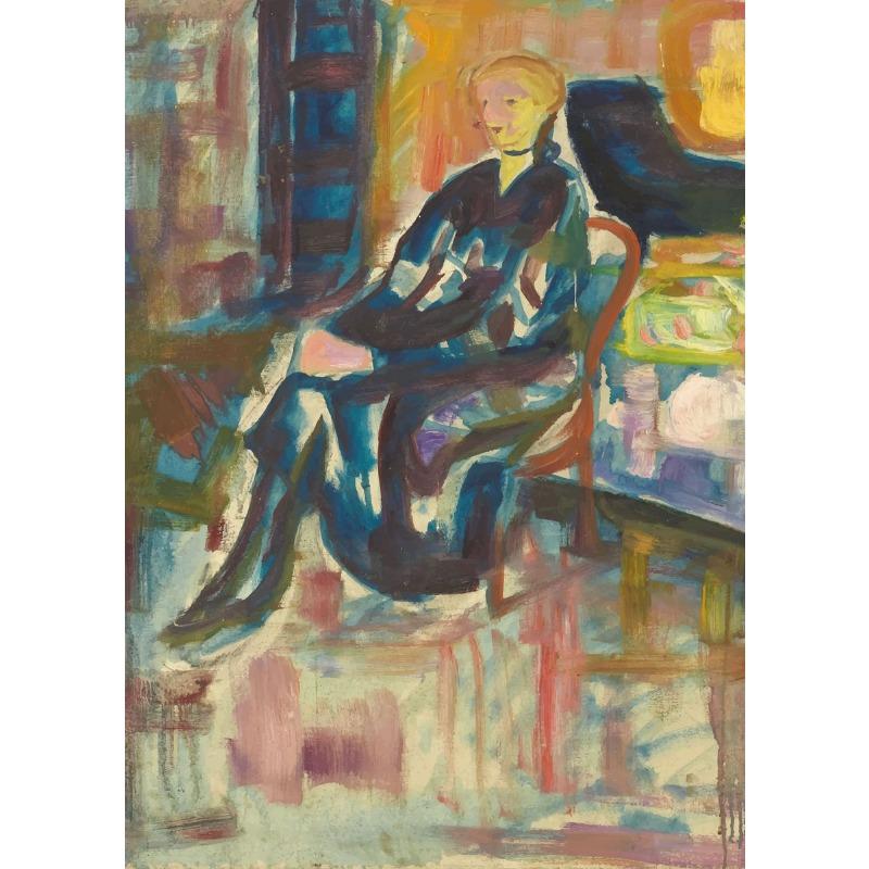 Edward Munch Obras de Arte Póster Figura Abstracta Retrato Pintura en Lienzo Impresión Arte de Pared Imagen para Sala de Estar Decoración del Hogar Regalo