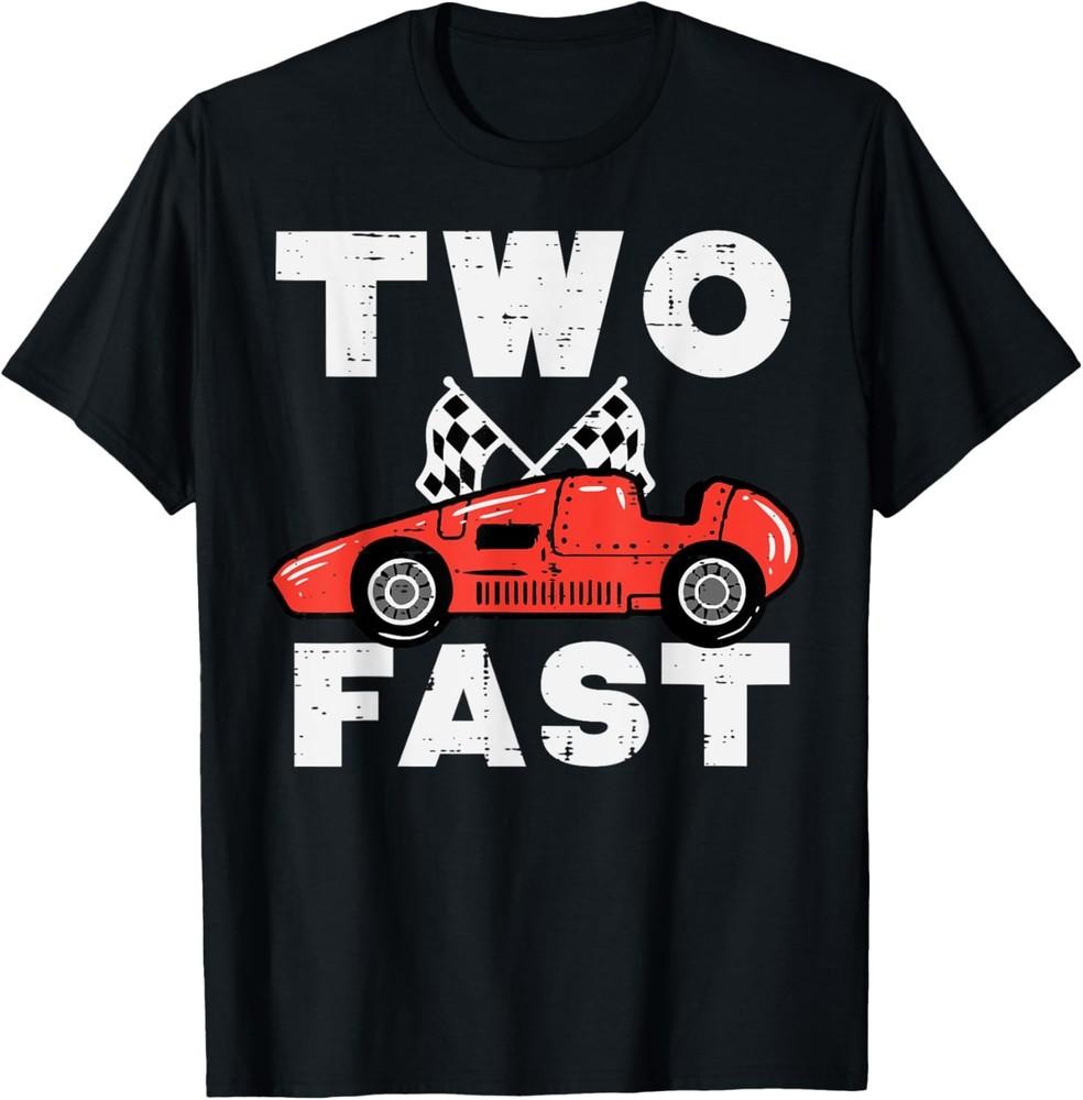 2nd Birthday Race Car Two Fast 2 Year Old Bday Boys Kids T-Shirt Unisex T-Shirt S