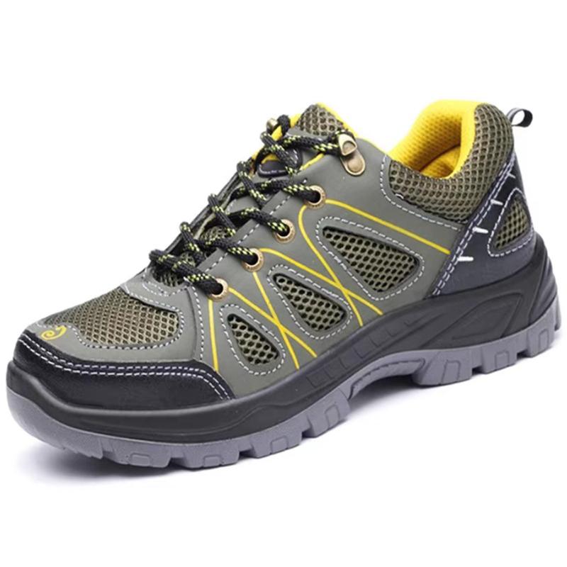 

Oulylan Anti-Puncture Protection Boot Summer Steel Toe Labor Footwear Male Anti Odor Breathable Safety Shoes For Outdoor Workers 46