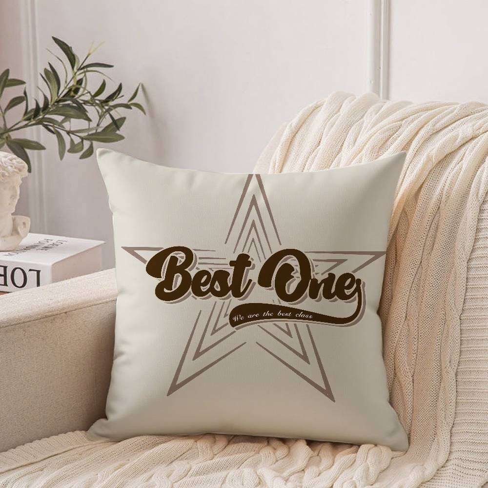 Classic Star Print Pillow Case Home Decor Throw For Sofa Bed Car Room Decor Gift Idea