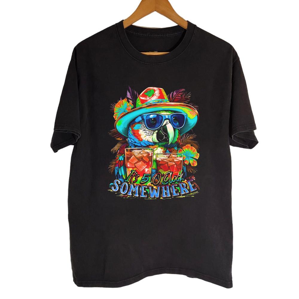 RARE Jimmy Buffett Black Cotton All size S-5XL Gift Fans Shirt HD370 Unisex T-Shirt S