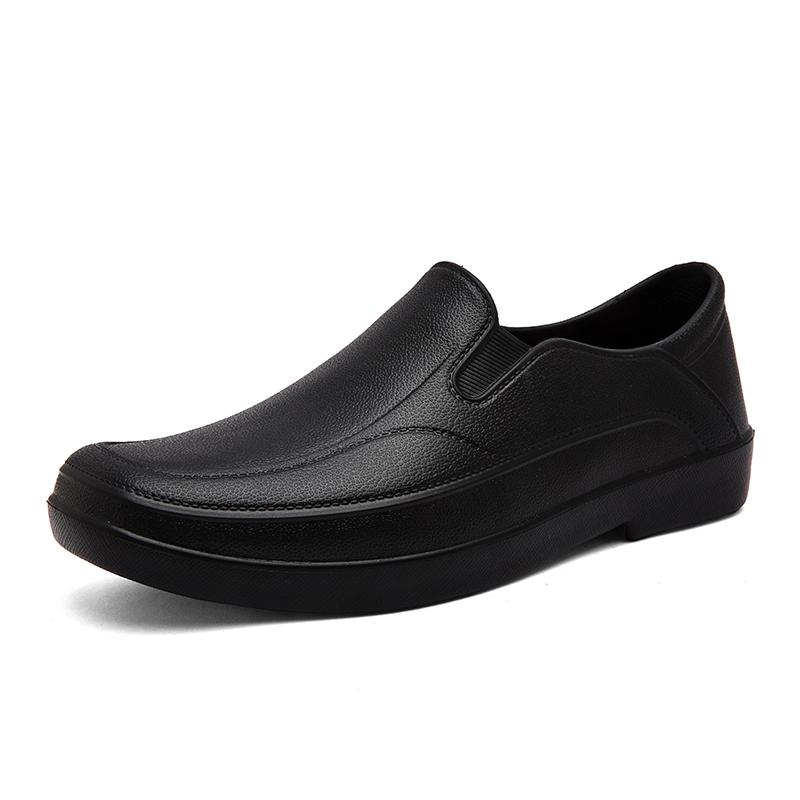 Hotel Chef Shoes Four Seasons New Waterproof Skid-proof Oil-proof Kitchen work shoes Men's light EVA Outdoor Garden Rain Boots
