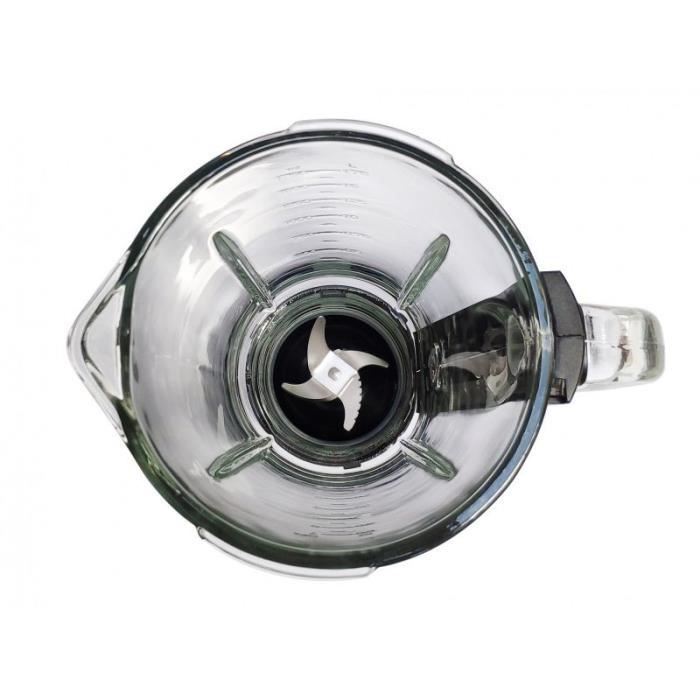 Mixeur fixe - Blaupunkt - TBG601 - 1500 W - Argent, Noir - Bol mixeur blender