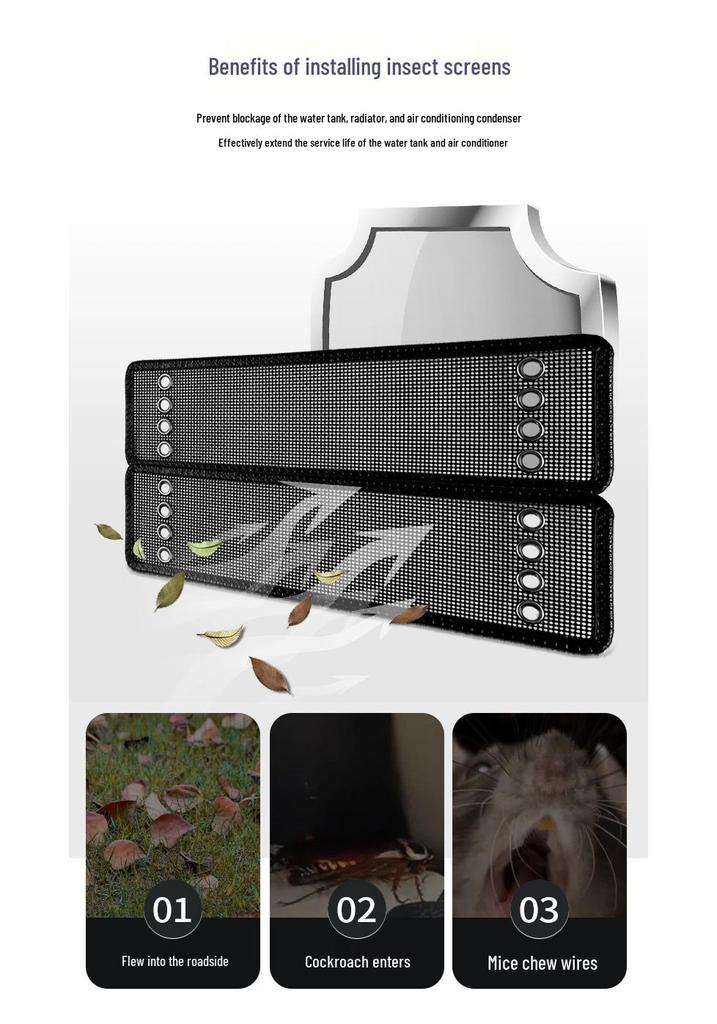 23-24 Dongfeng Fengxing Leiting Radiator Protective Net Against Insects, Rats, and Debris