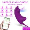 Носимий вібратор 9 режимів смоктання Вібрація APP Bluetooth Стимулятор клітора точки G Бджола Невидимі трусики Флірт Жіночі іграшки