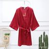 Bridal Dressing Gown Wedding Bridesmaids Nightgown Wedding Thin Cardigan Women's Nightgown Silk Bath Makeup Shampoo