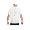Nike Loose Fit Crew Neck Short Sleeve Letter Logo T-Shirt Men Tops White HJ0580-100