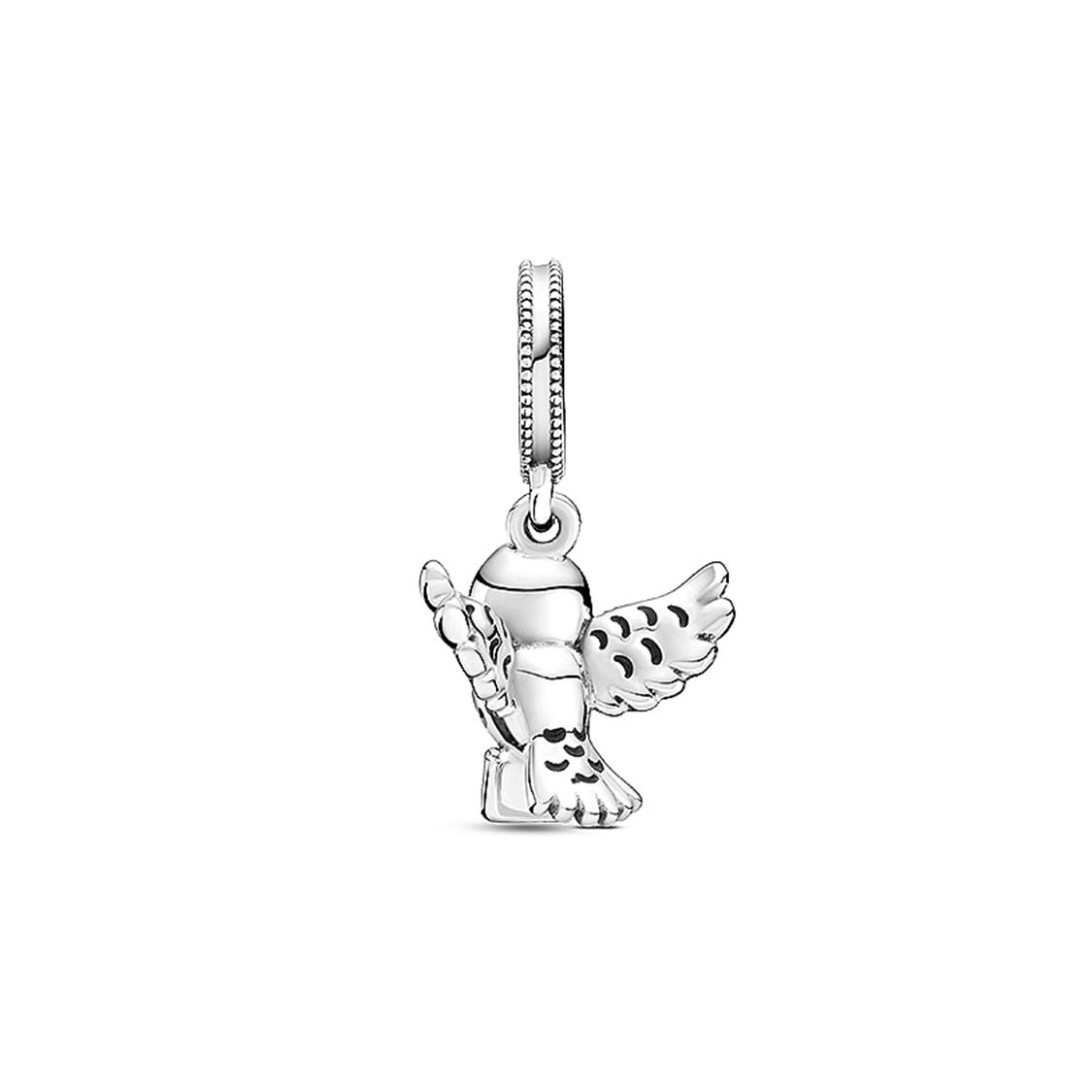 Pandora Hedwig Owl Charm Unisex Jewelry Accessories Silver 799123C01 Box,Silver