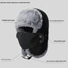 Winter Trapper Hat Thick Fleece Lined Ear Flap Windproof Cap for Men Outdoor Cycling/Hiking