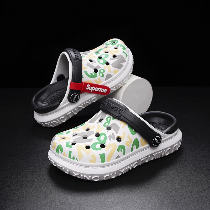 

Nonslip Summer Boys Eva Sandals With Colorful Cartoon Styles For Wear Everyday Green,40