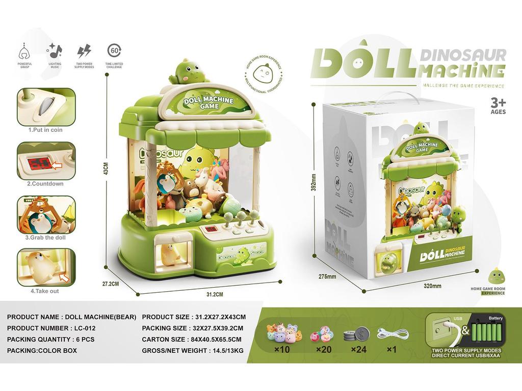 2025 Large Coin-Operated Claw Machine Toy for Kids - Perfect Birthday Gift for Boys & Girls