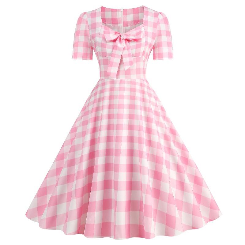 QICED Fashion Summer Spring Short Sleeve Casual Dresses