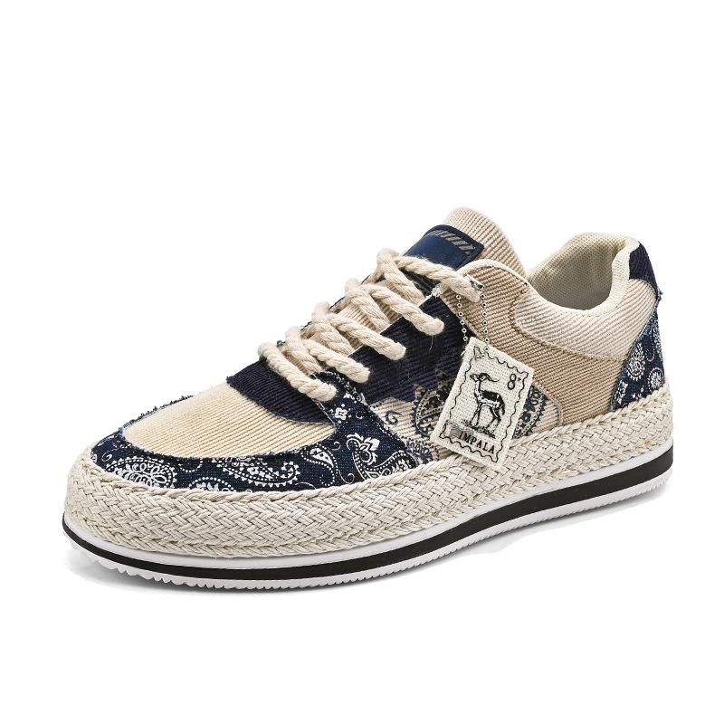 Men'S Board Shoes Fashion Mesh Breathable Low-Top Color Matching Student Sports Leisure Internet Celebrity Tide Shoes