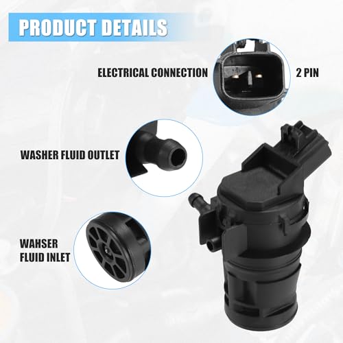 ACROPIX Windshield Wiper Motor Pump for Toyota 4Runner 2003 2004 2010-2023 for Toyota Avalon 2013 2014 No.85330-60190 - 1pc